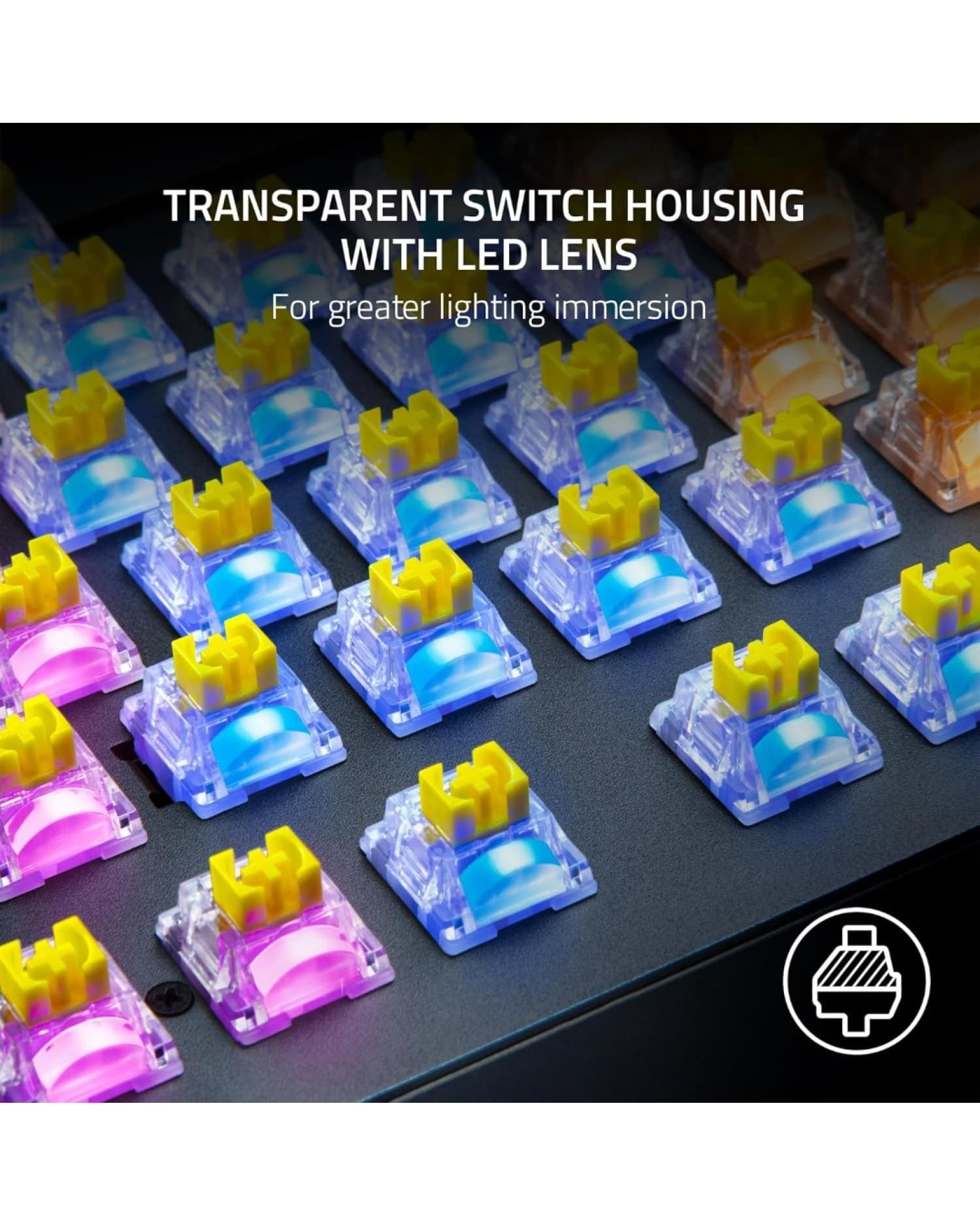 RAZER SWITCH PACK x36 YELLOW LINEAR