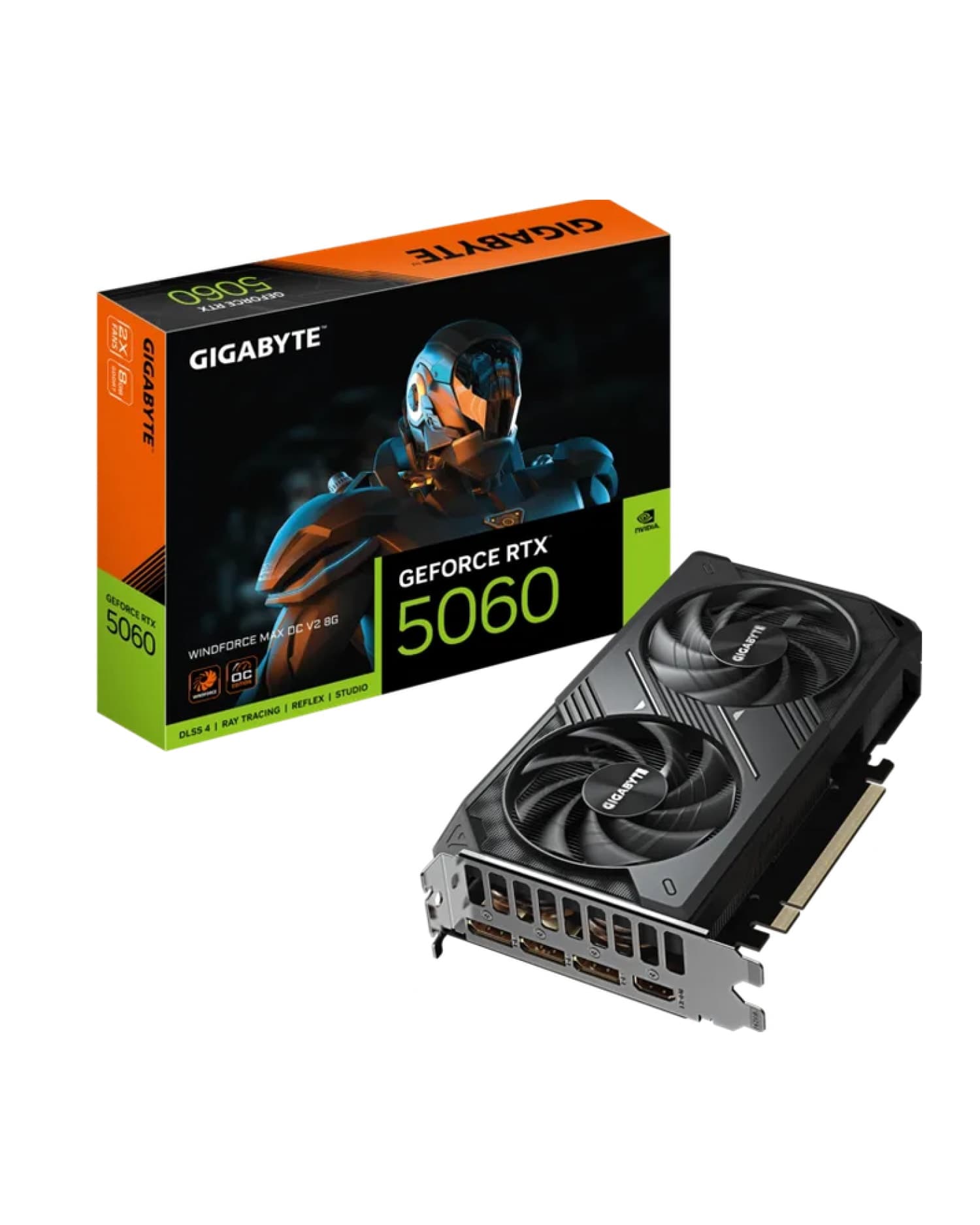 PLACA DE VIDEO GIGABYTE RTX 5060 WF2 MAX OC V2 8G