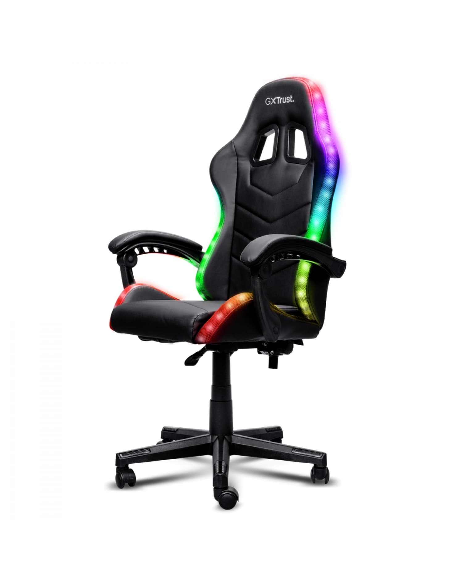 SILLA GAMER GXTRUST 704 RONIQ CON ILUMINACIÓN RGB AJUSTABLE NEGRO