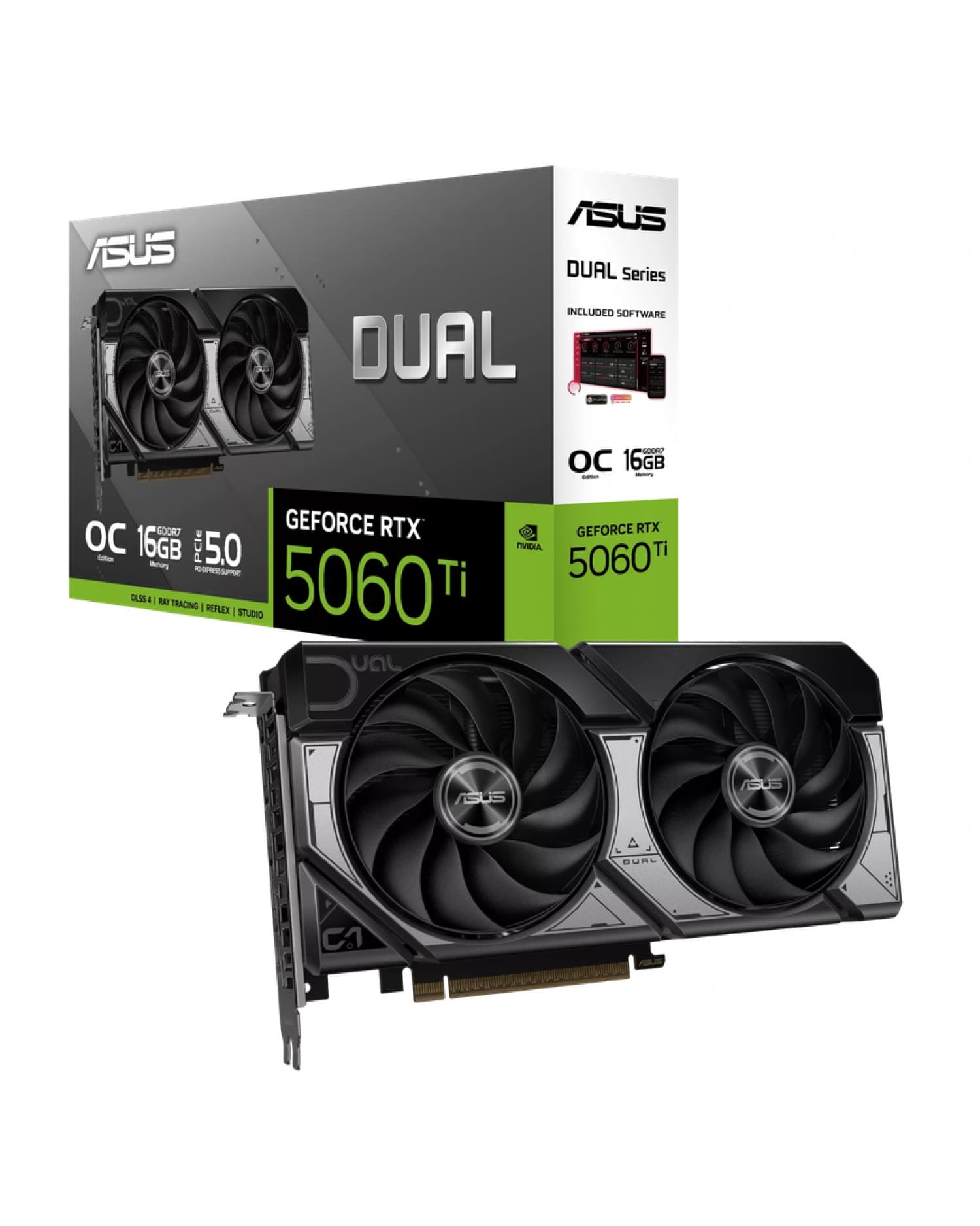PLACA DE VIDEO ASUS DUAL RTX 5060TI 16GB EVO OC