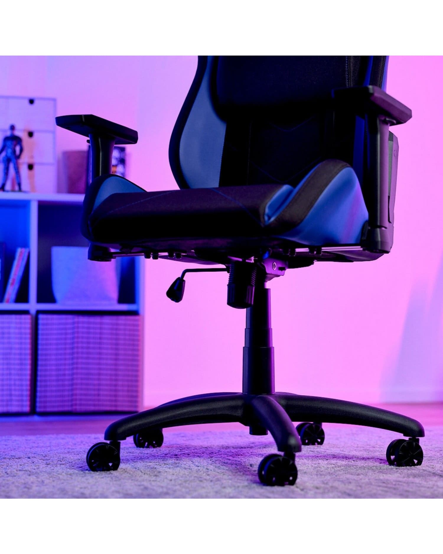 SILLA GAMER GXTRUST 714B RUYA ERGONÓMICA Y TRANSPIRABLE CON APOYO 3D AZUL