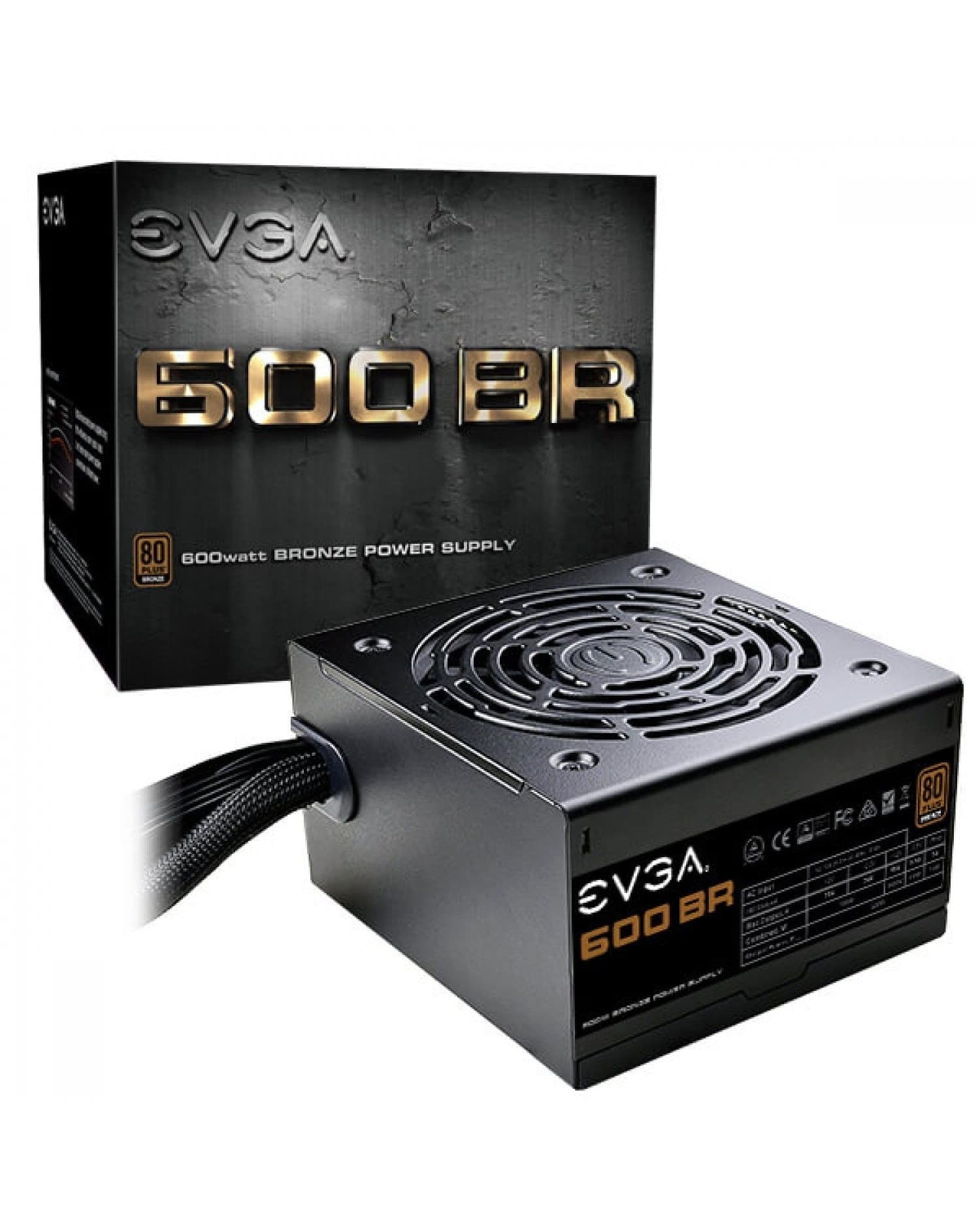 OUTLET FUENTE GAMER EVGA 600W BR 80 BRONZE