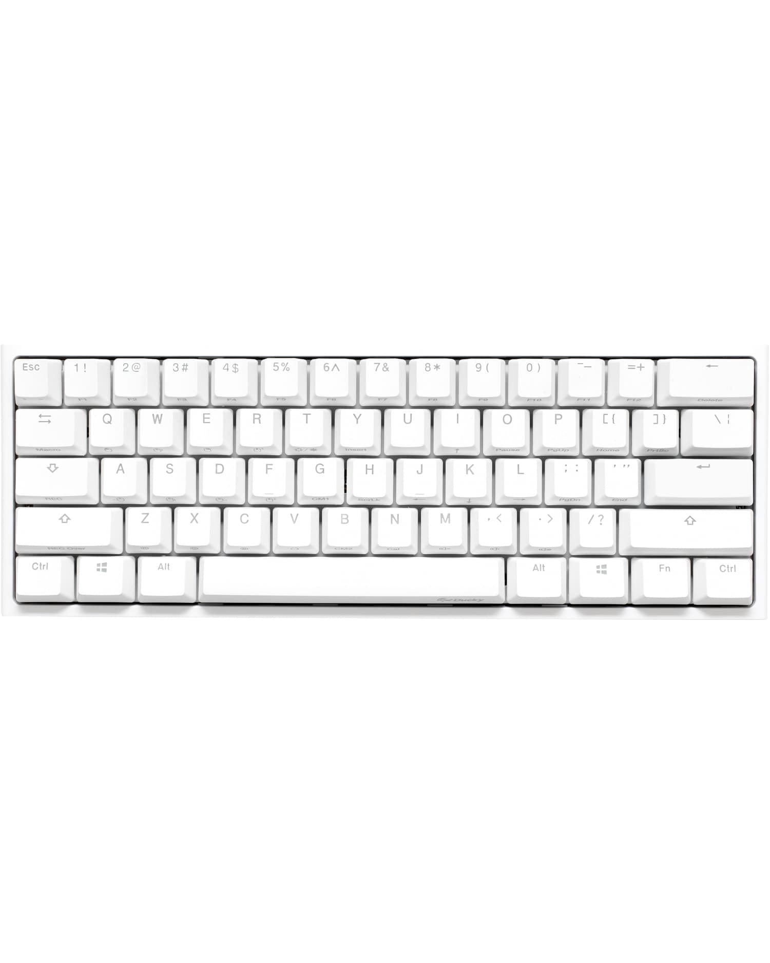 TECLADO GAMER DUCKY ONE 2 MINI RGB WHITE 60 MECANICO