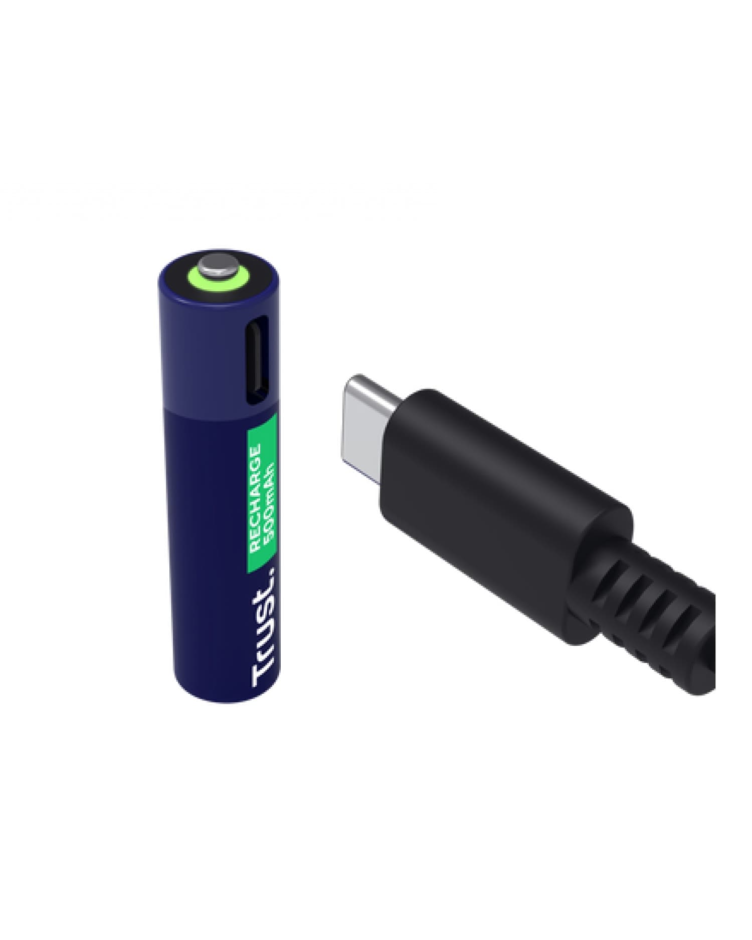 PILAS AAA RECARGABLES USB-C TRUST CON LUZ LED Y CABLE INCLUIDO (4-PACK)