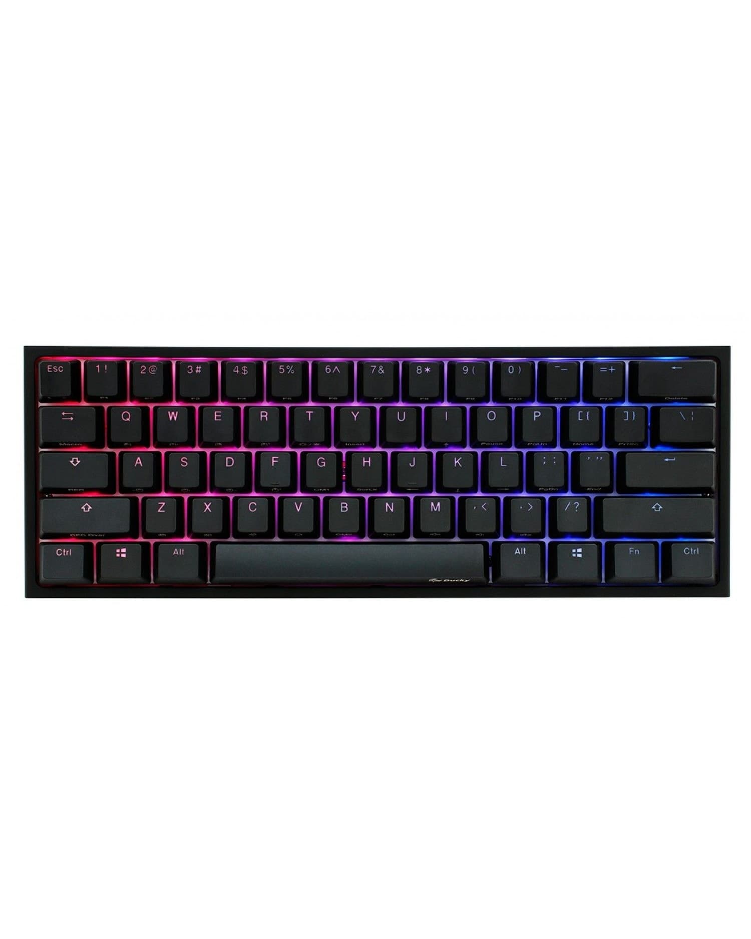 TECLADO GAMER DUCKY ONE 2 MINI RGB CHERRY MX BROWN DOUBLE-SHOT PBT MECANICO