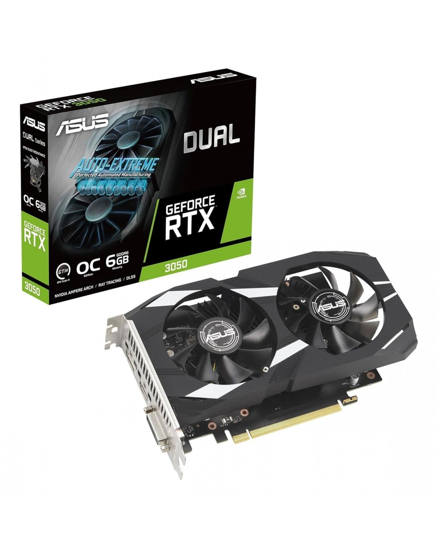 PLACA DE VIDEO ASUS DUAL RTX 3050 O6GB