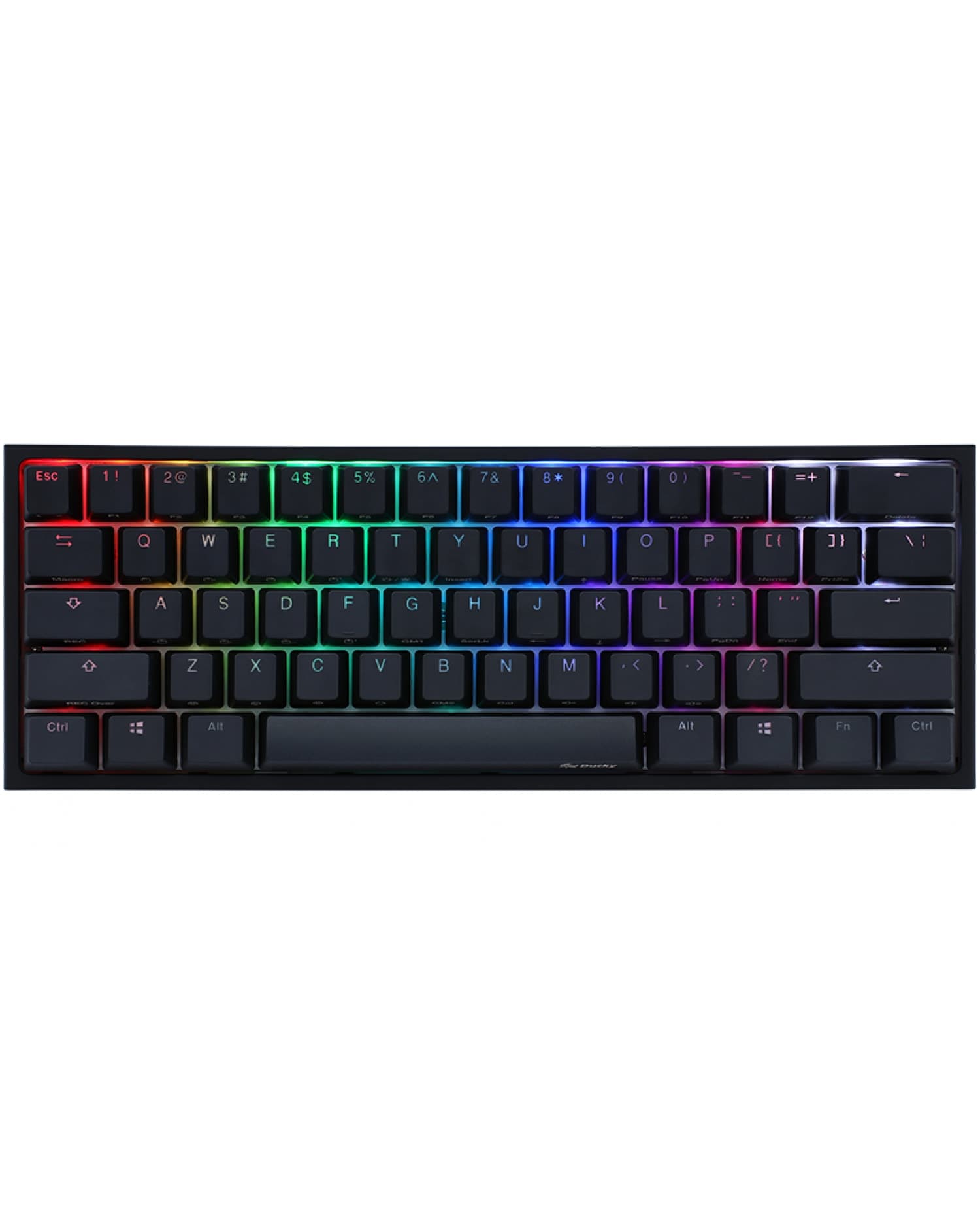 TECLADO GAMER DUCKY ONE 2 MINI RGB KAILH BOX WHITE SWITCH MECANICO ISO SP