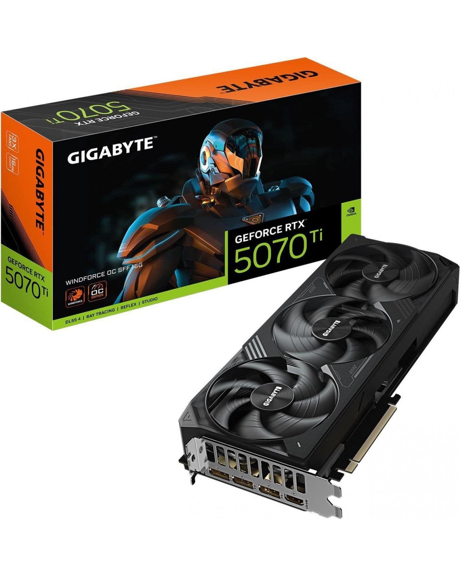 PLACA DE VIDEO GIGABYTE RTX 5070TI WF3 OC 16GB