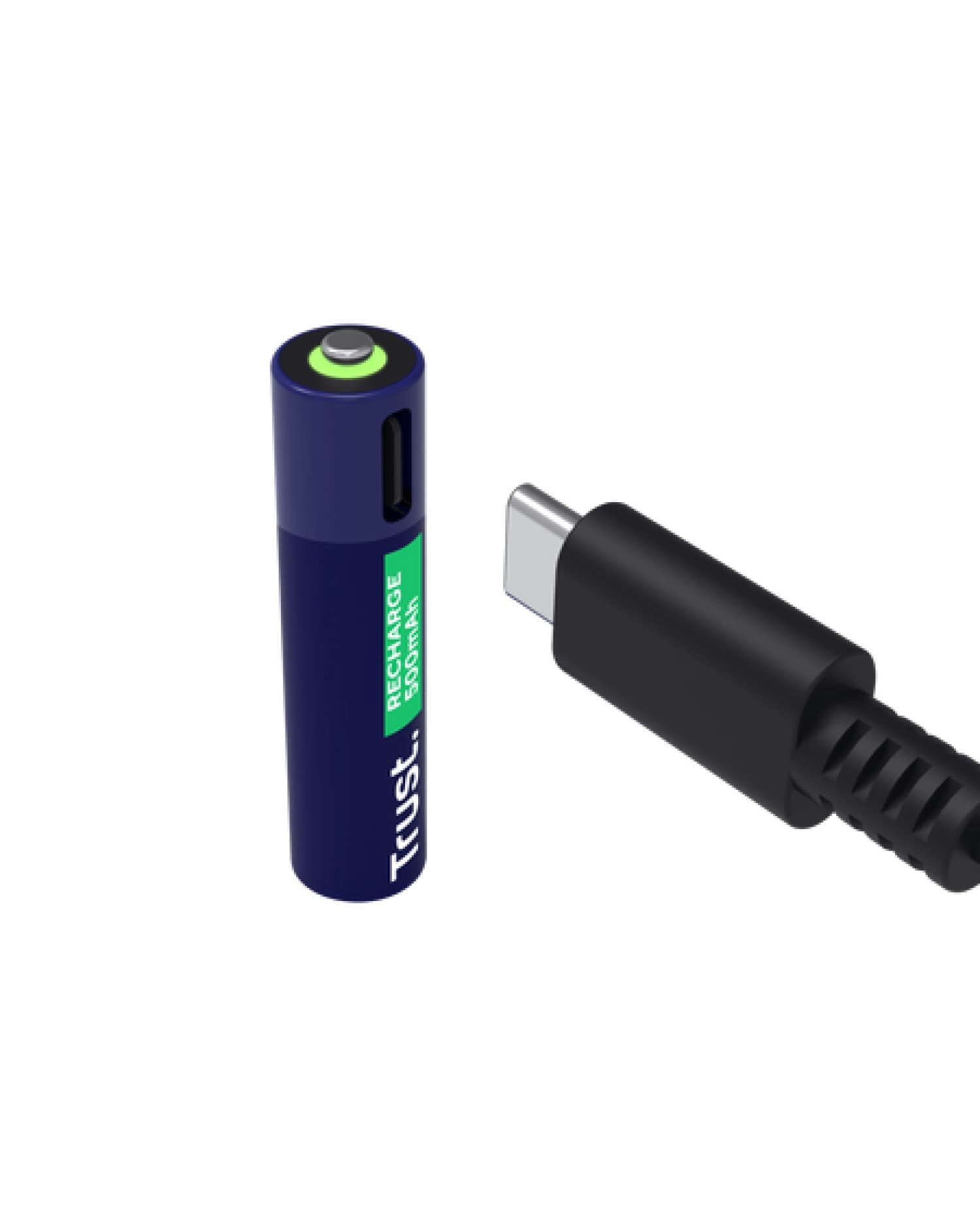 PILAS AAA RECARGABLES USB-C TRUST CON LUZ LED (2-PACK)