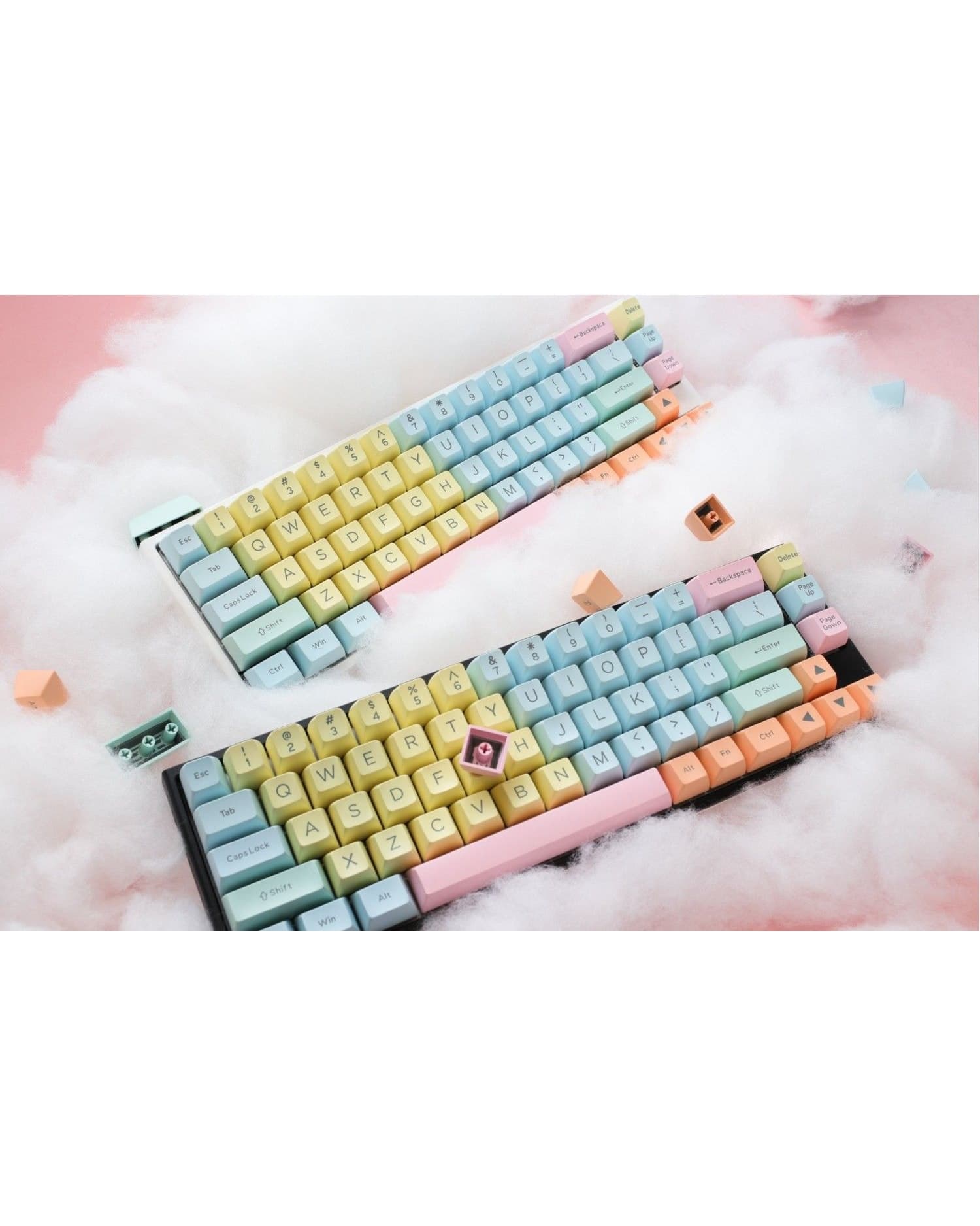 SET DE TECLAS DUCKY COTTON CANDY 108 TECLAS DOUBLE SHOT KEYCAP