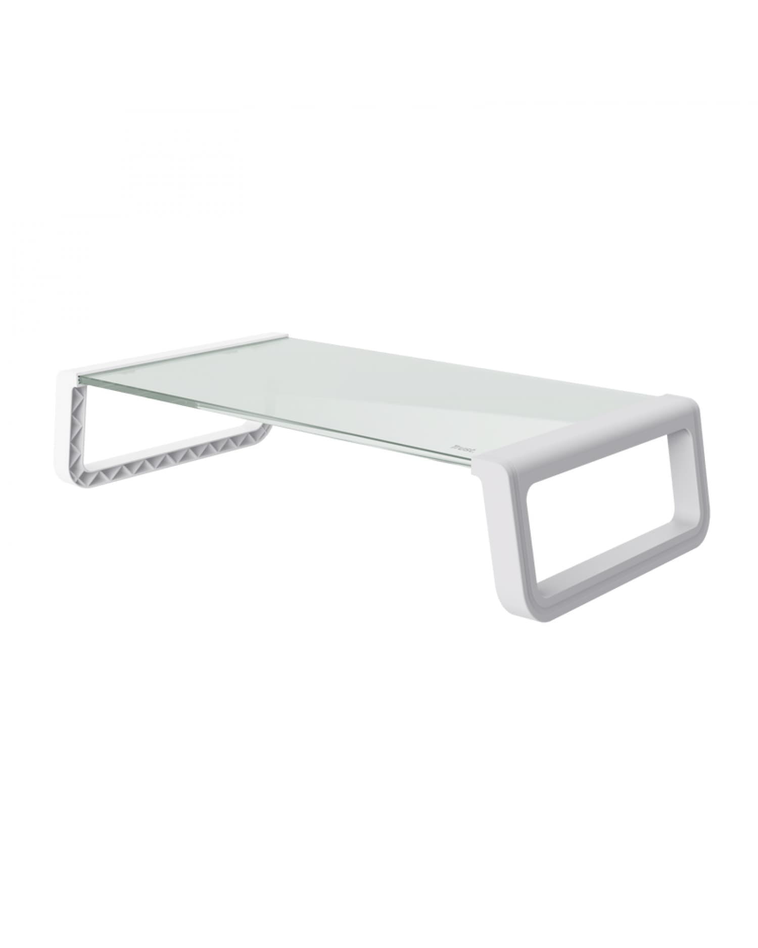 SOPORTE TRUST MONTA MONITOR VIDRIO STAND WHITE