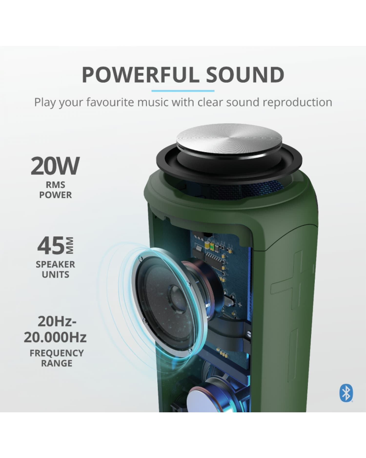 PARLANTE TRUST CARO MAX POWERFULL BLUETHOOT CAMO