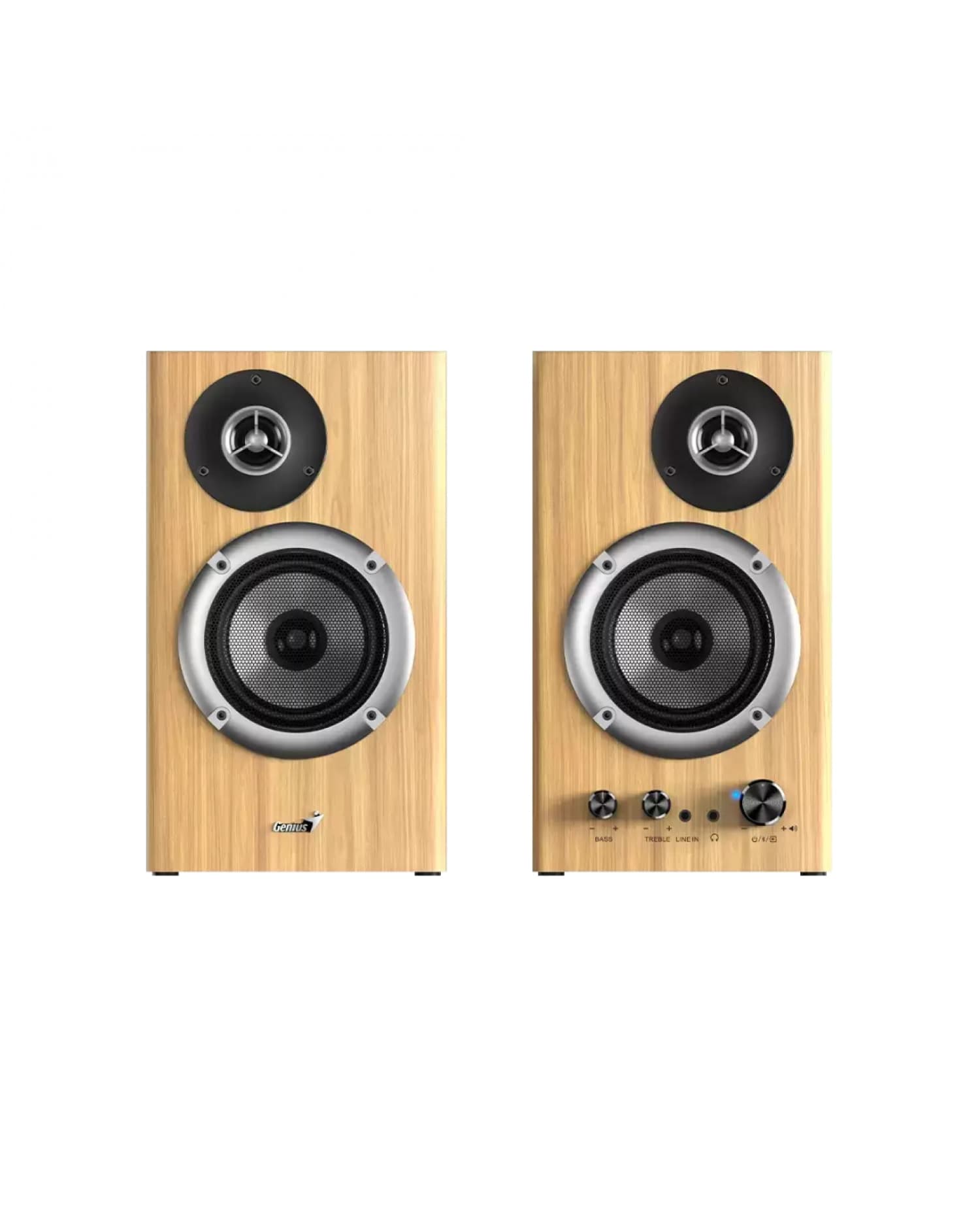 PARLANTE BLUETOOTH GENIUS SP-HF1812BT 50W PINE WOOD
