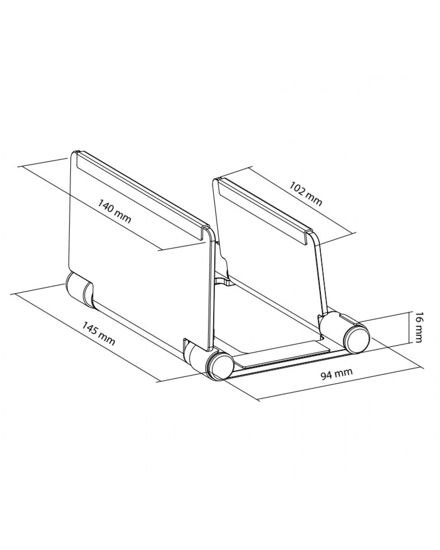 SOPORTE PORTATIL PLEGABLE APTO DISPOSITIVOS 17 INTELAID CARGA 5 KILOS IT-BNF