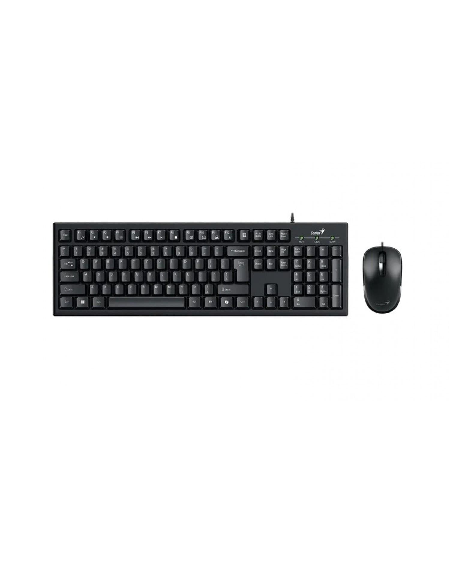 TECLADO + MOUSE COMBO USB GENIUS KM-100SE BLACK