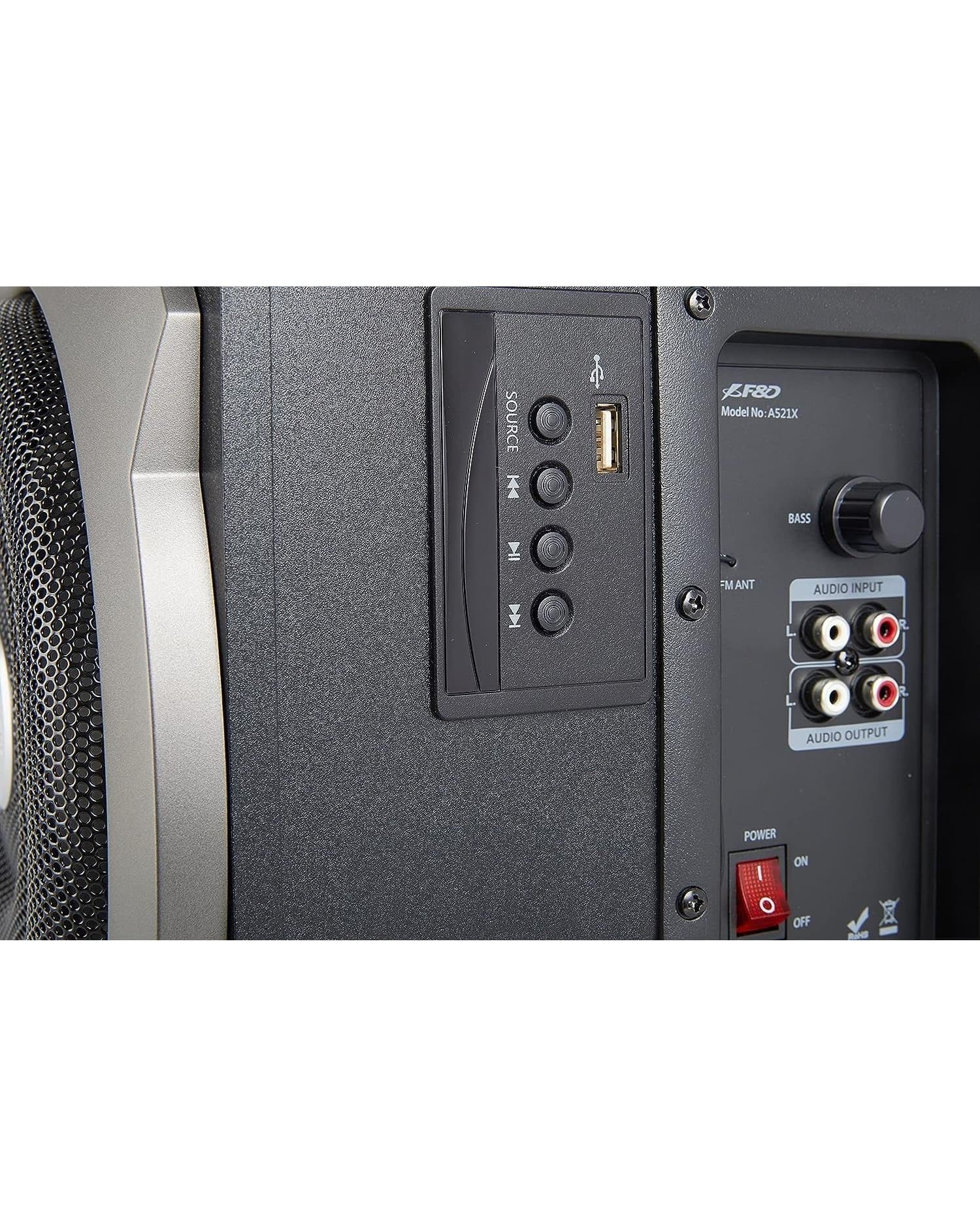 PARLANTE FYD FENDA A521X BLACK 2.1