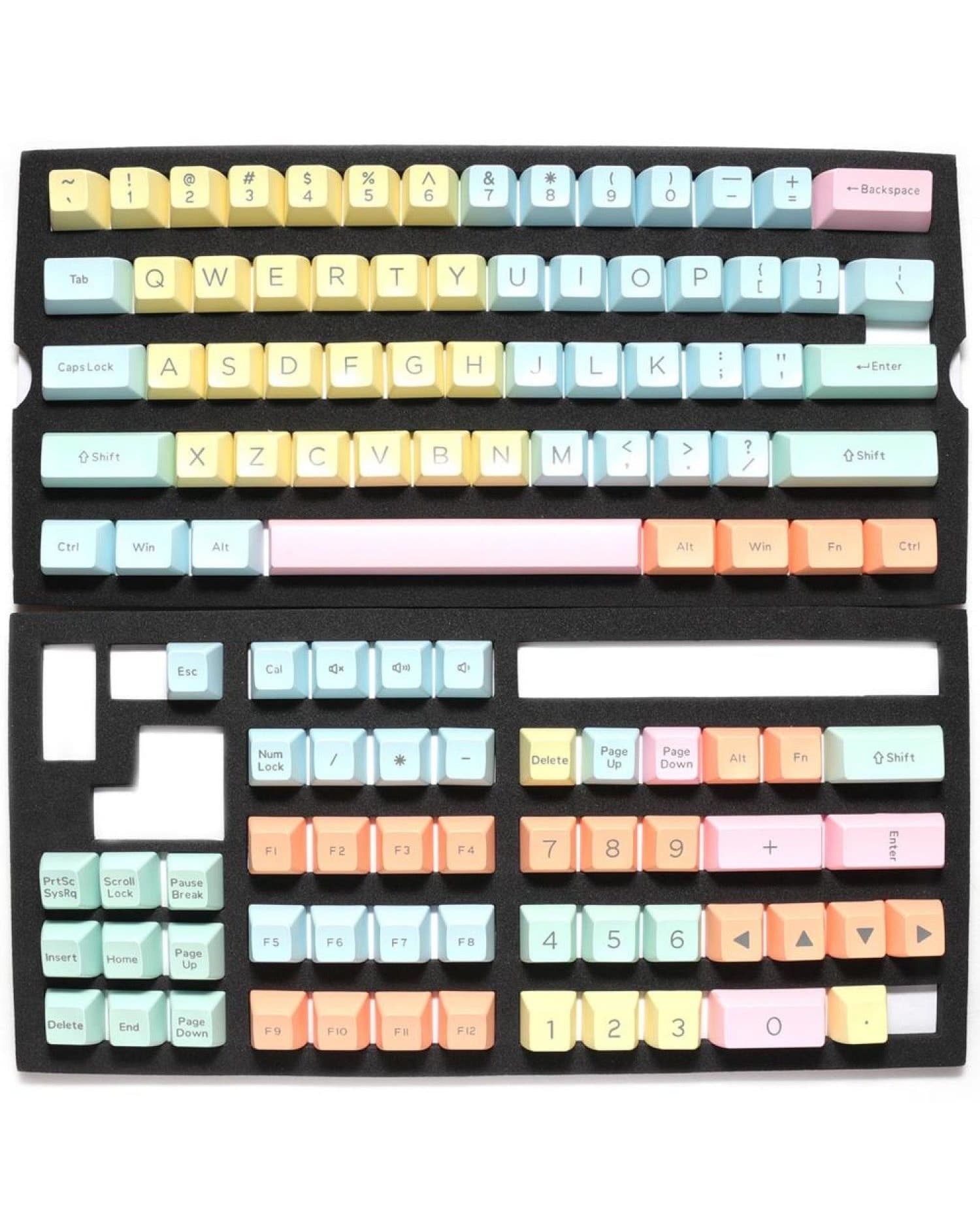 SET DE TECLAS DUCKY COTTON CANDY 108 TECLAS DOUBLE SHOT KEYCAP