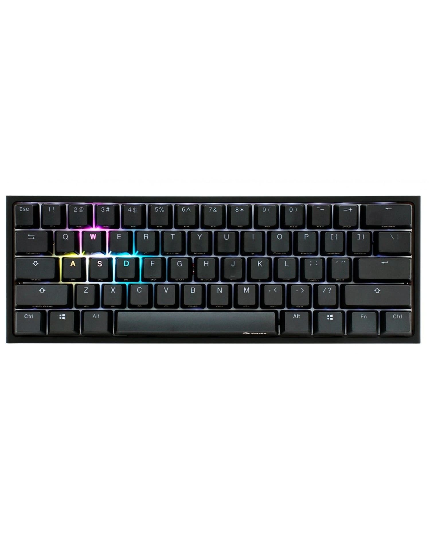 TECLADO GAMER DUCKY ONE 2 MINI RGB CHERRY MX BROWN DOUBLE-SHOT PBT MECANICO