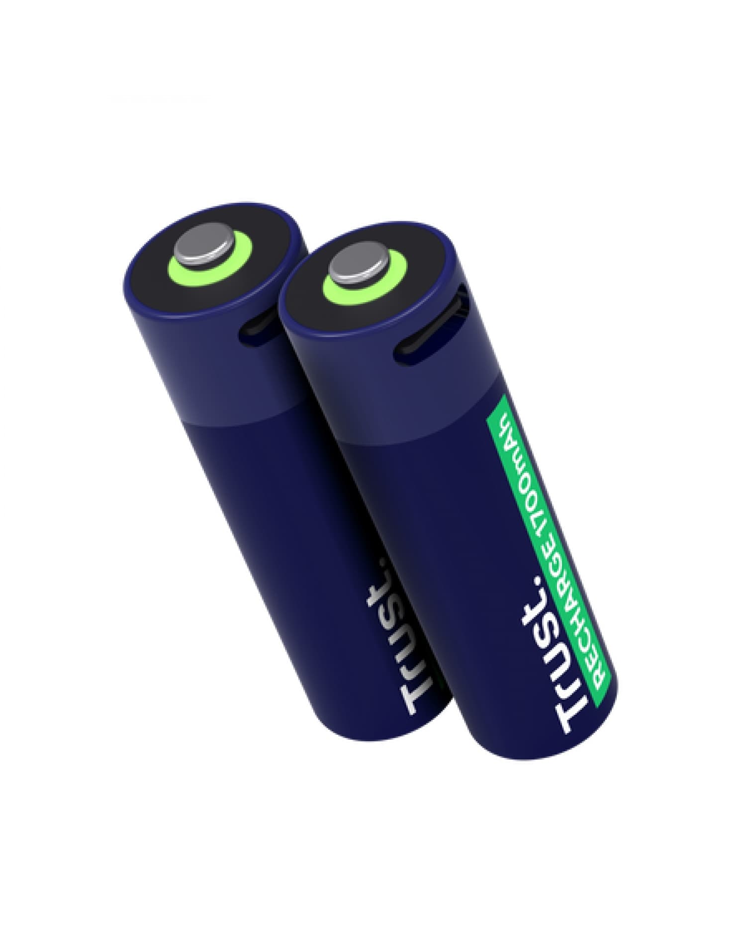 PILAS AA RECARGABLES USB-C TRUST CON LUZ LED (2-PACK)