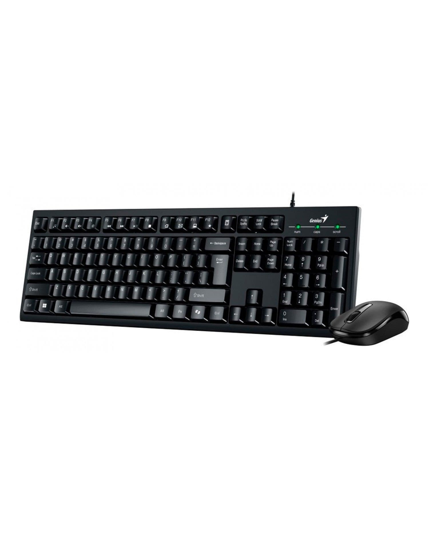 TECLADO + MOUSE COMBO USB GENIUS KM-100SE BLACK