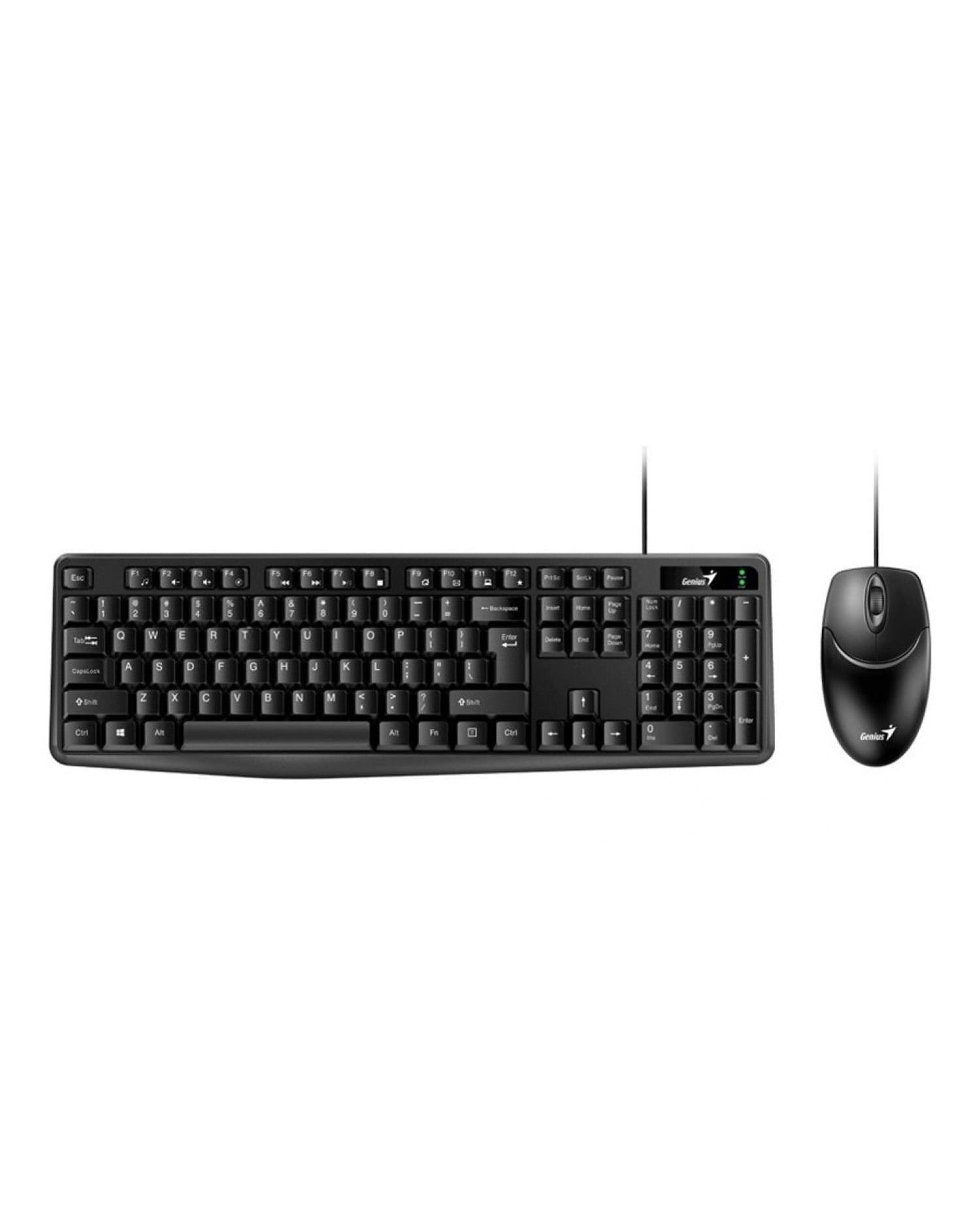 TECLADO + MOUSE COMBO USB GENIUS KM-170 BLACK