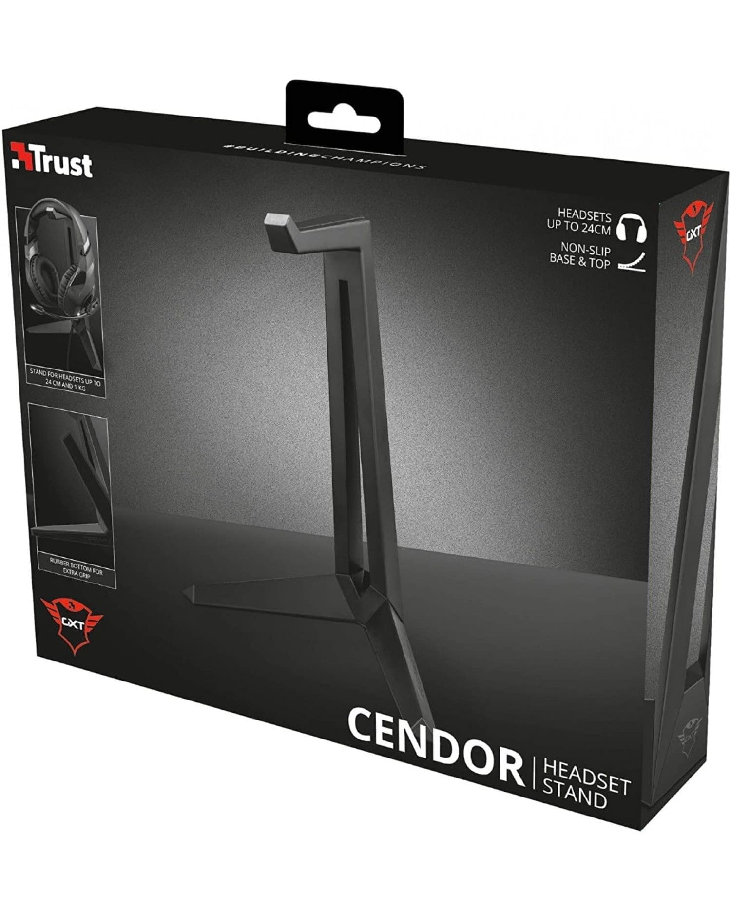 SOPORTE DE AURICULARES GAMING GXTRUST 260 CENDOR UNIVERSAL Y ANTIDESLIZANTE