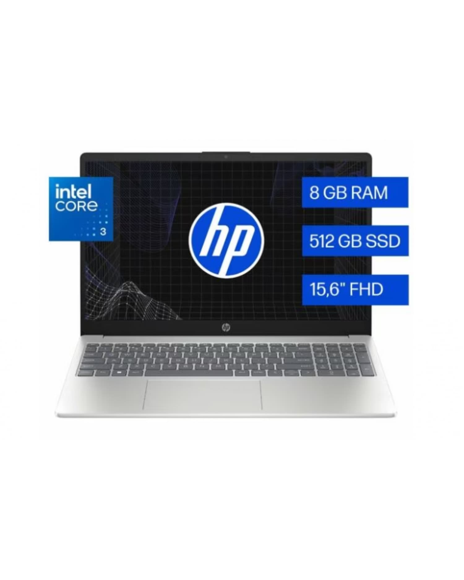 NOTEBOOK HP 15 INTEL CORE 3 15.6 FHD C3-100U 8G DDR5 512G W11H