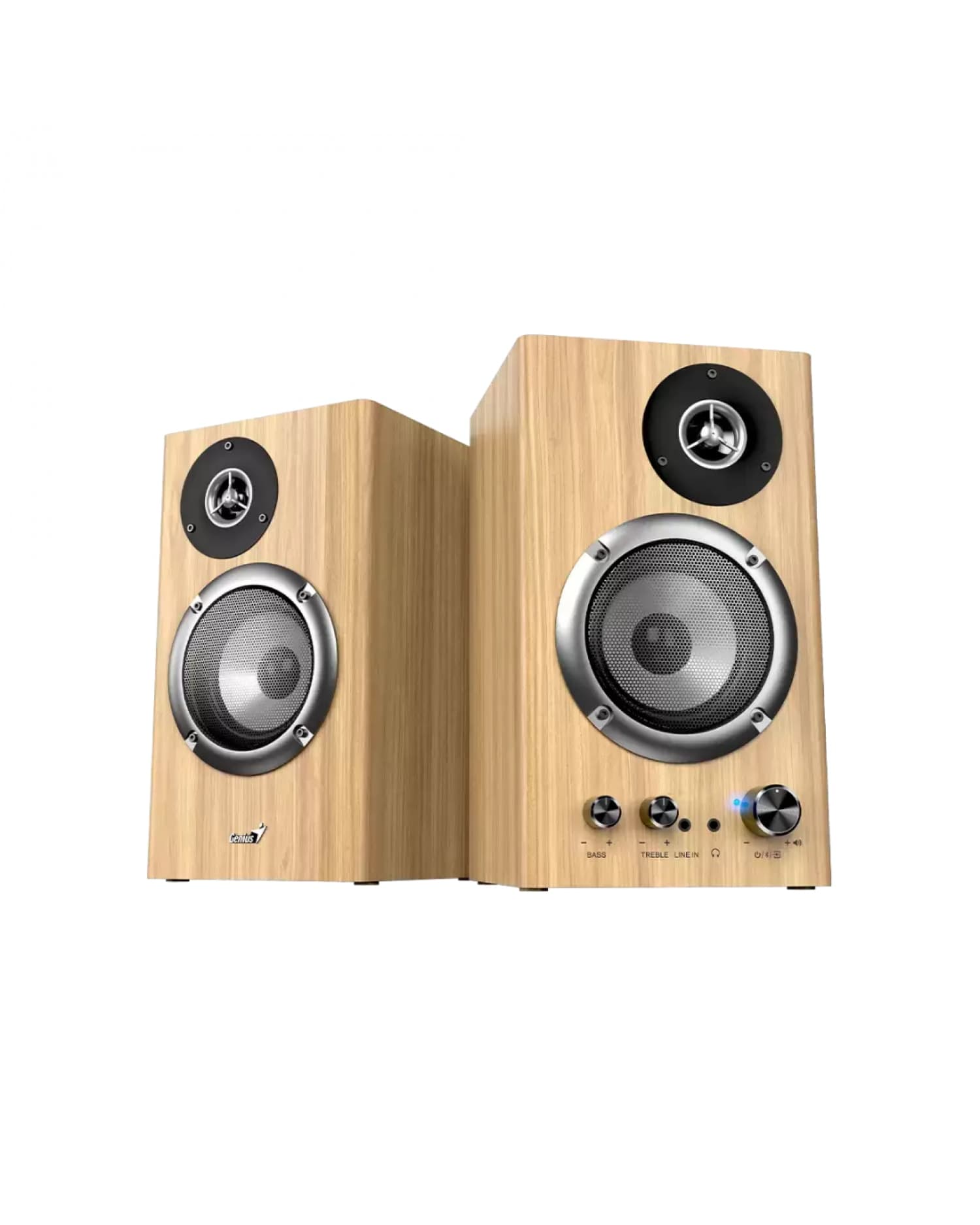 PARLANTE BLUETOOTH GENIUS SP-HF1812BT 50W PINE WOOD