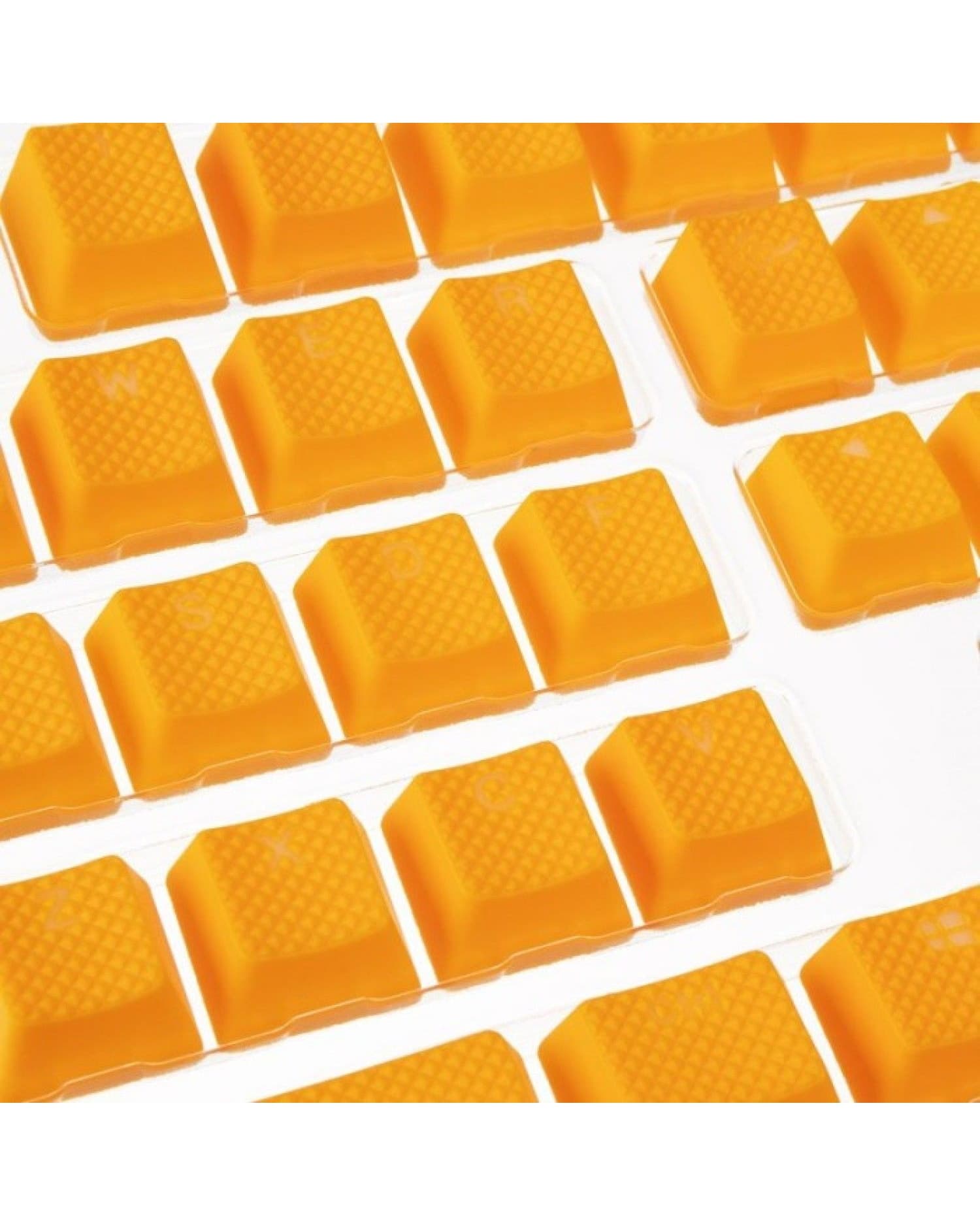 SET 31 TECLAS DUCKY GOMA TRASLUCIDAS AMARILLO YELLOW