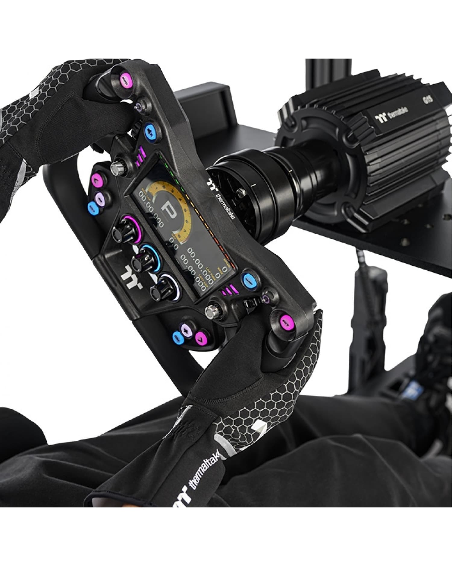 SIMULADOR THERMALTAKE VOLANTE PREMIUM XRW-G1 GT PANTALLA TOUCH DISPLAY