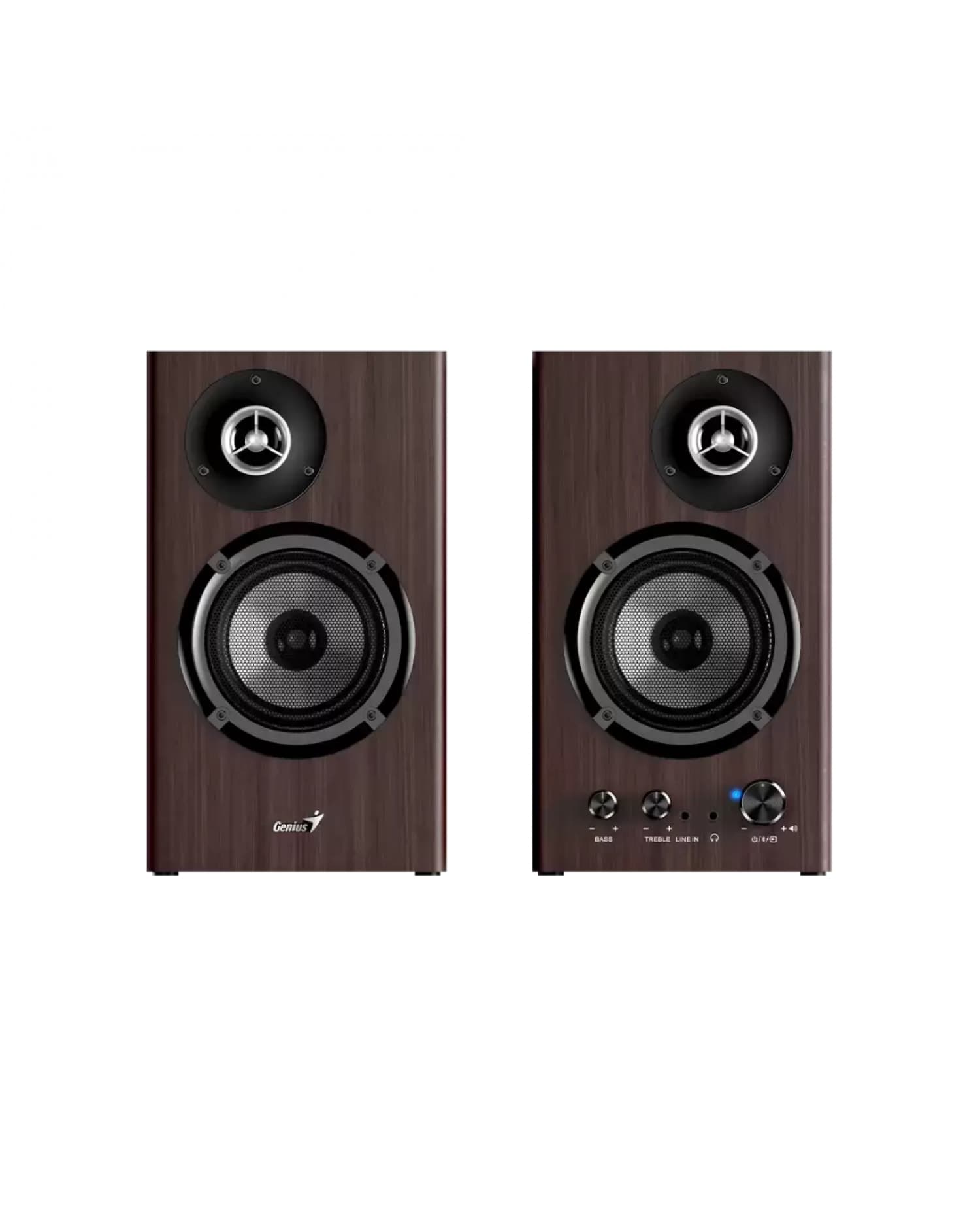 PARLANTE BLUETOOTH GENIUS SP-HF1812BT 50W DARK BROWN