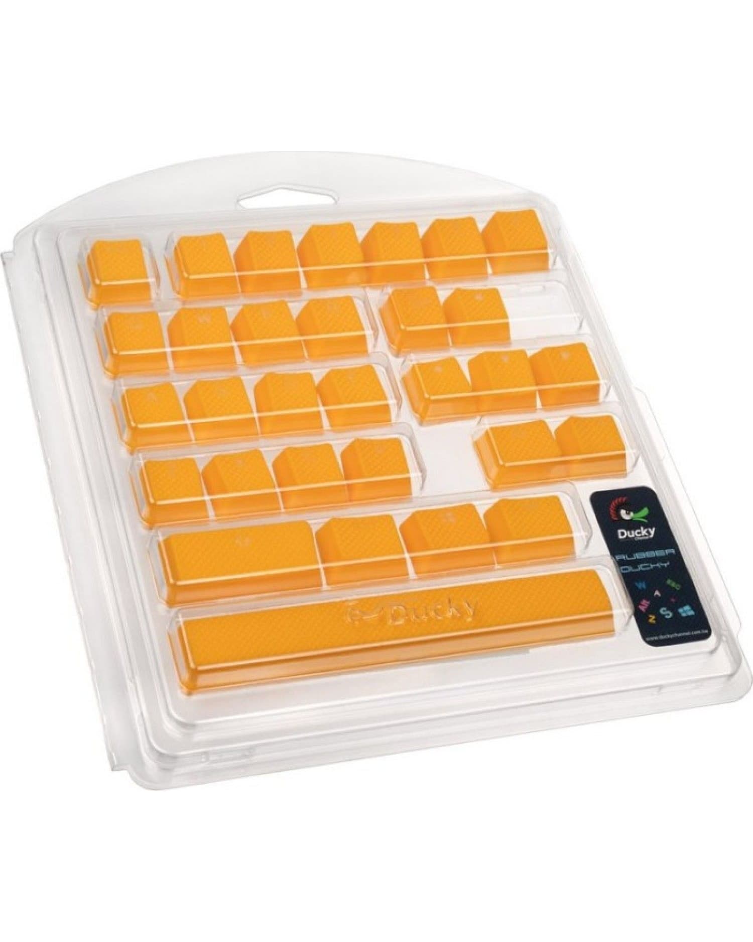 SET 31 TECLAS DUCKY GOMA TRASLUCIDAS AMARILLO YELLOW