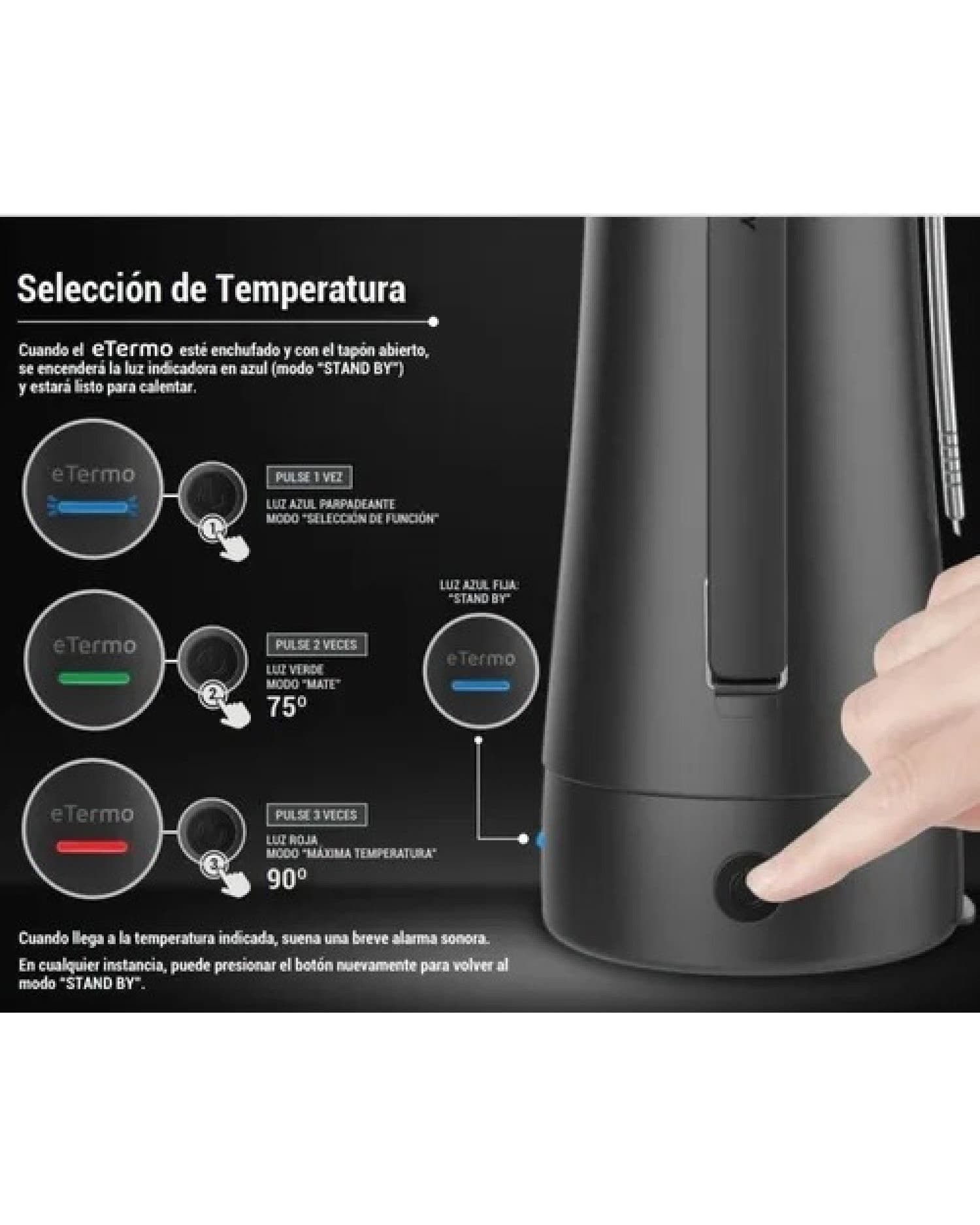 PEABODY TERMO ELECTRICO NEGRO ET1000N