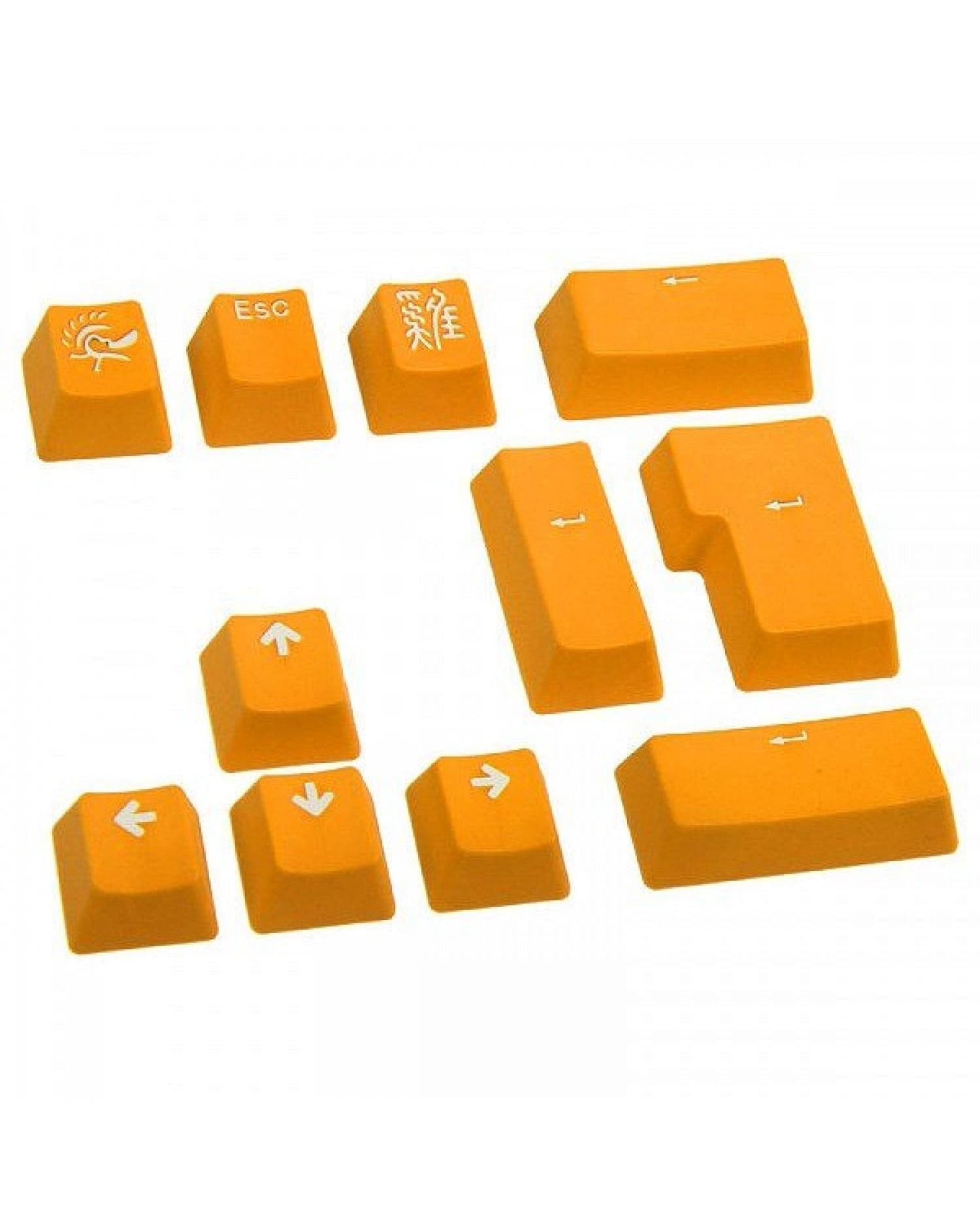 SET 11 TECLAS DUCKY YELLOW PBT CALIDAD EXTREMA DOUBLE-SHOT KEYCAP