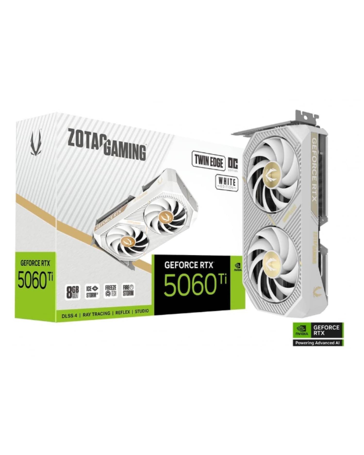 PLACA DE VIDEO ZOTAC RTX 5060TI 8GB TWIN EDGE OC WHITE