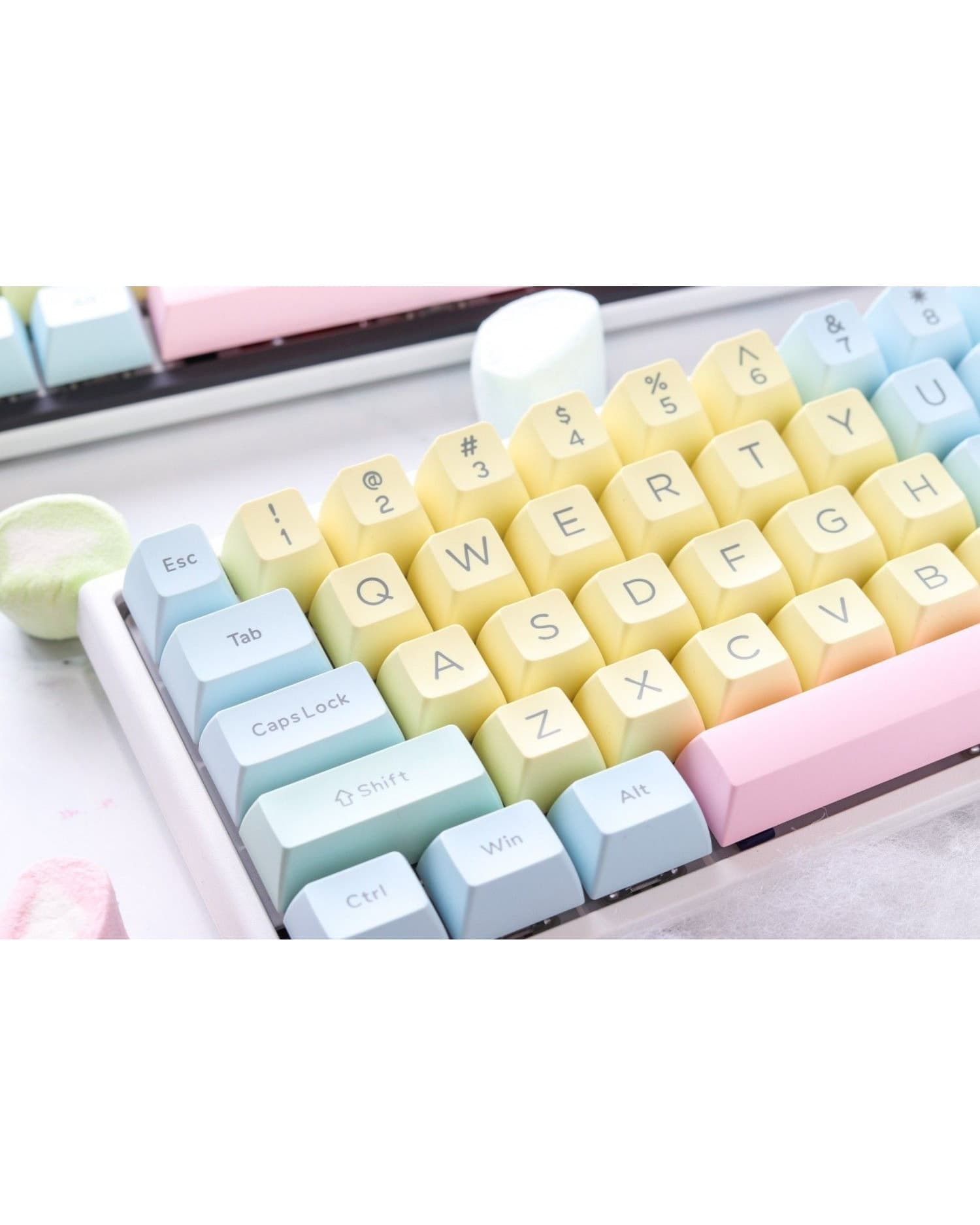 SET DE TECLAS DUCKY COTTON CANDY 108 TECLAS DOUBLE SHOT KEYCAP