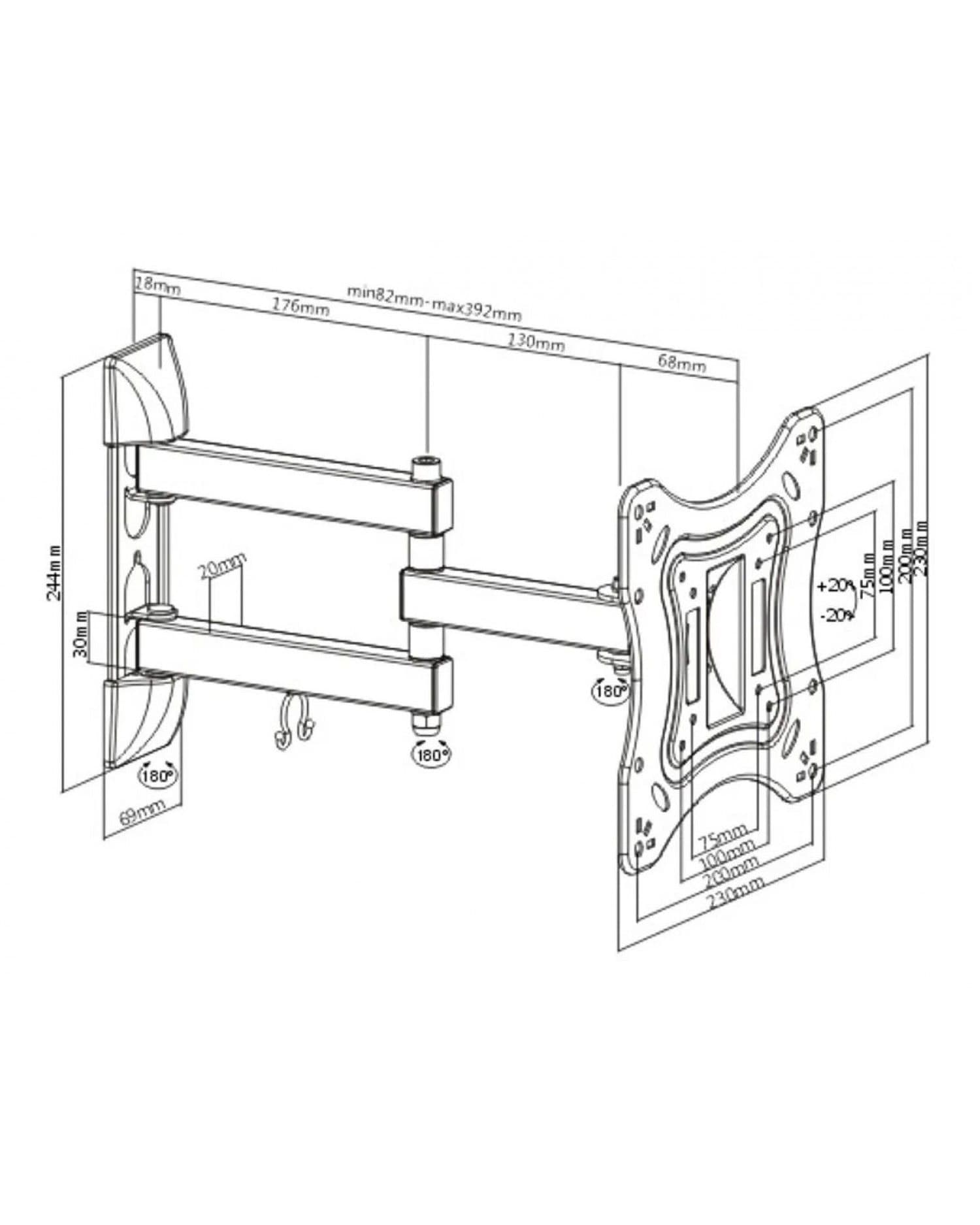SOPORTE INTELAID TV 17/42 VESA 200X200 IT-TSL42