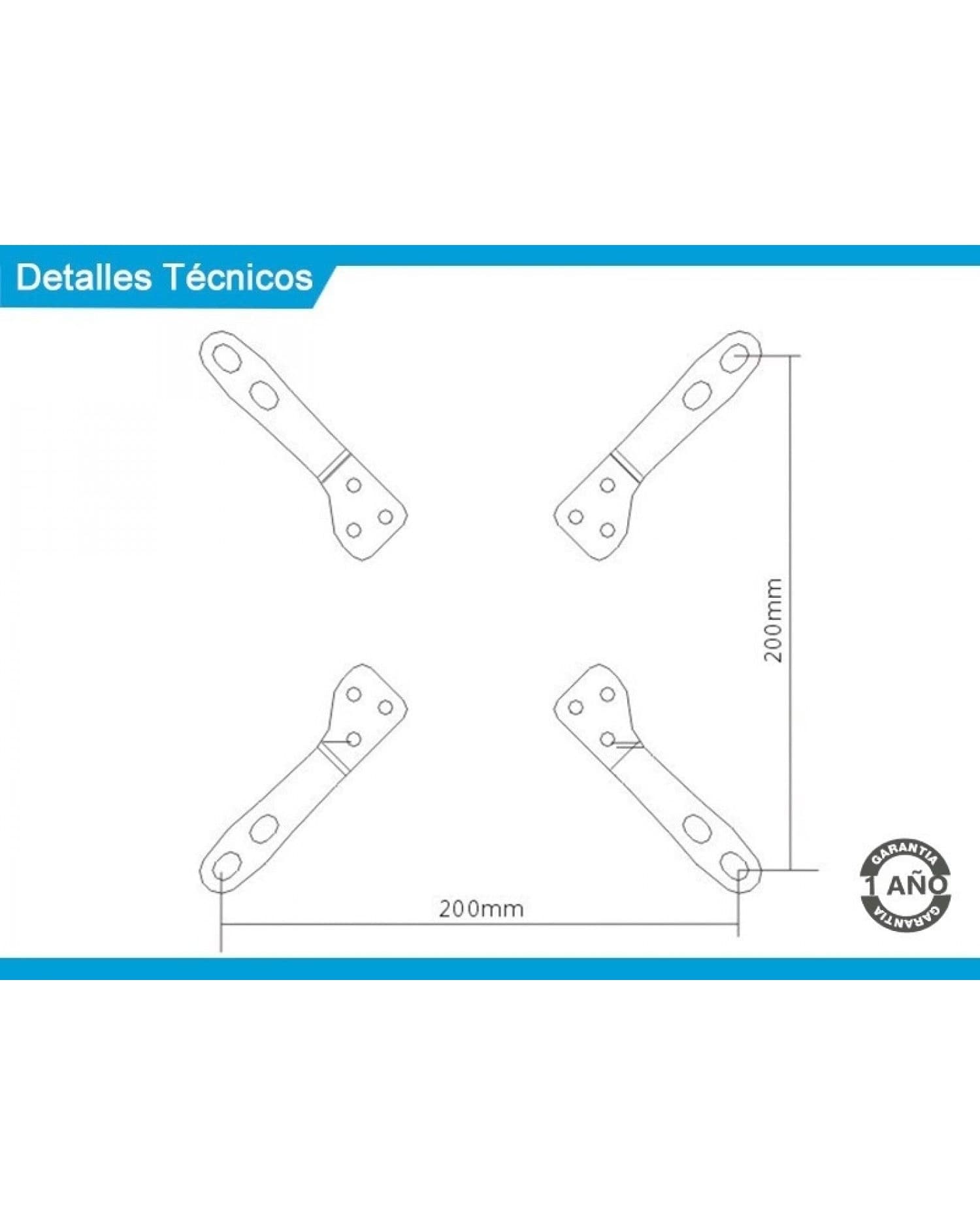 SOPORTE INTELAID EXTENSOR PLACA VESA IT-ETV