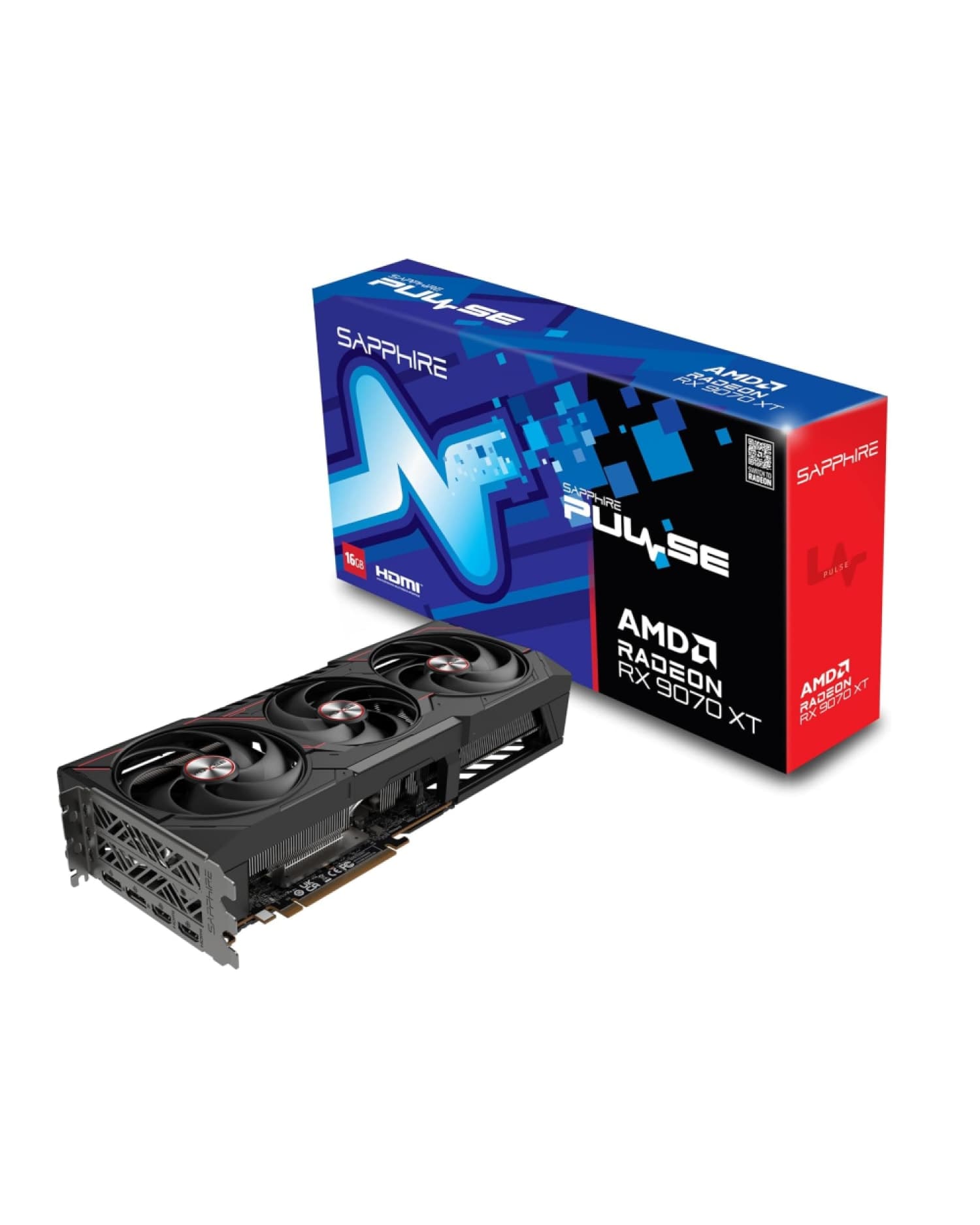 PLACA DE VIDEO SAPPHIRE PULSE RADEON RX 9070 XT 16GB