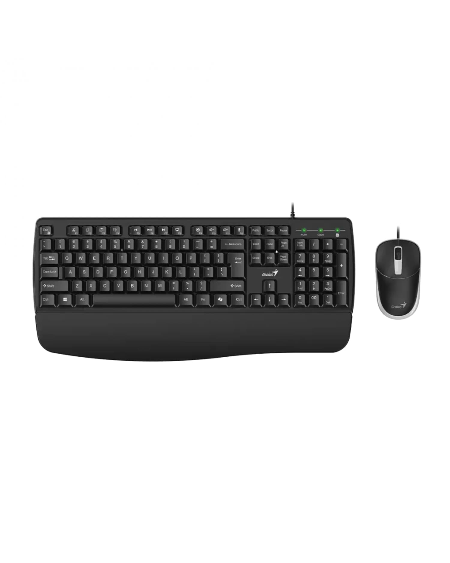 TECLADO + MOUSE COMBO USB GENIUS KM-123 BLACK